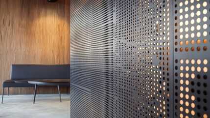 Explore the elegance of stylish seamless perforated metal designs.