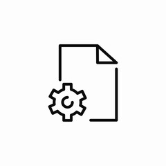 document settings icon sign vector