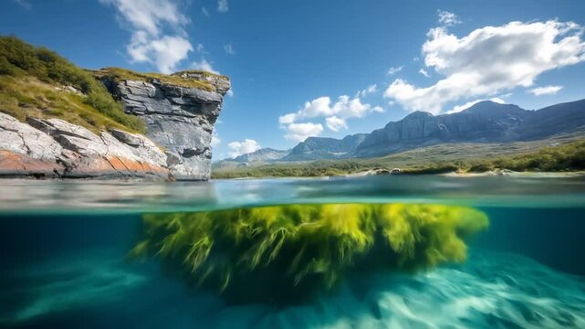 Coastal Scenery, Split-Level View