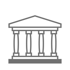 シンプルな神殿のベクターアイコン_2