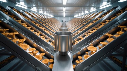 Automated indoor mushroom farm with advanced cultivation technology