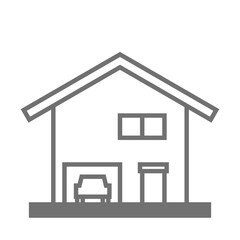 シンプルな住宅のベクターアイコン_3