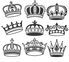 set of crowns design