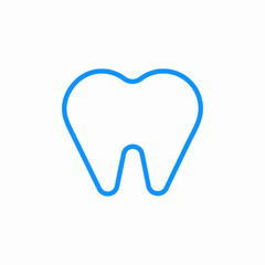 human tooth icon sign vector