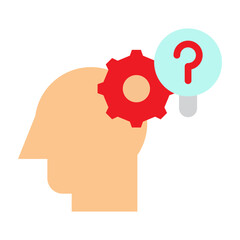 Problem Solving Vector Flat Icon Design