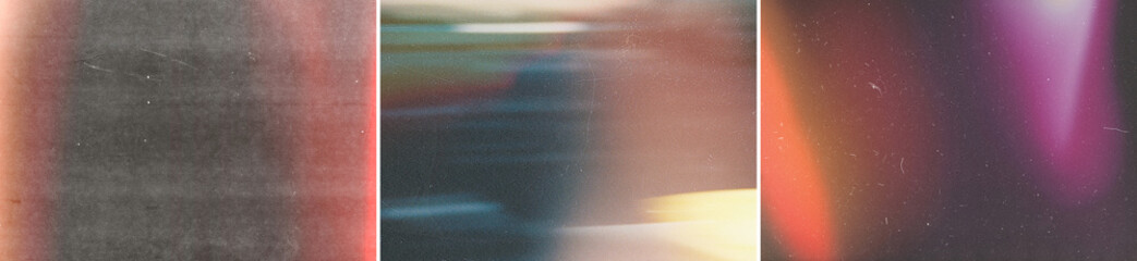 Film Frame Retro Light Leak Analogue Overlay Texture Pack Bundle Effect Surface Mockup Grunge Grain...