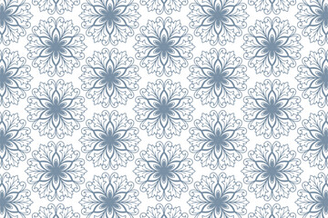 Ethnic floral seamless pattern background