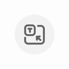 Fototapeta premium content copy icon sign vector