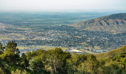 Fototapeta premium aerial view of mountains