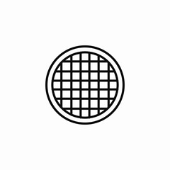 grid pattern icon sign vector