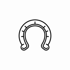 horse shoe icon sign vector