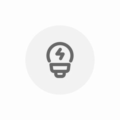 light bulb icon sign vector