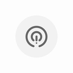 power button icon sign vector