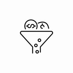 sales funnel icon sign vector