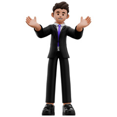 Businessman 3D Cartoon Character