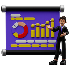 Businessman 3D Cartoon Character