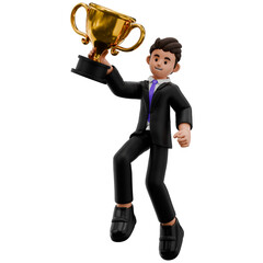 Businessman 3D Cartoon Character