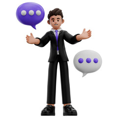 Businessman 3D Cartoon Character