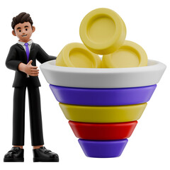 Businessman 3D Cartoon Character