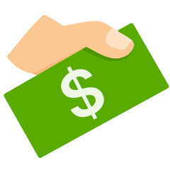 dollar sign in hand