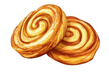 Delicious golden cinnamon rolls with swirled filling ready to be enjoyed at breakfast or dessert for a tasty treat