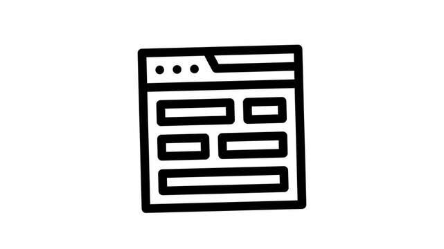 template minimalist stroke animation