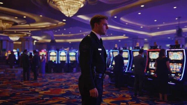 Security guard at a casino.