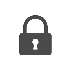 Simple Gray Lock Icon