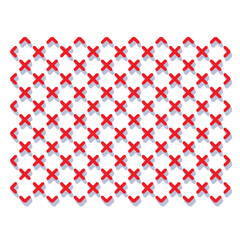 red and white geometric pattern