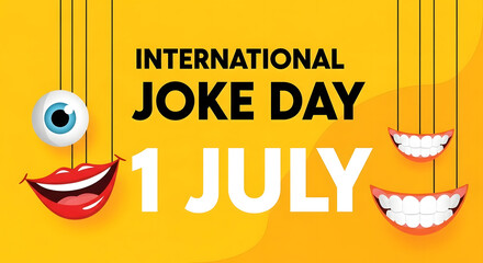 Colorful Background Design for Joke Day