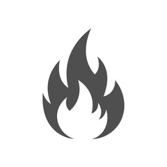 Simple Fire Icon Graphic Design