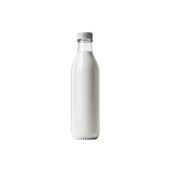 Glass Bottle of Milk - Dairy Product Mockup