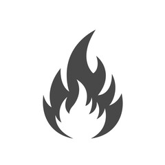 Simple Fire Icon Graphic Design
