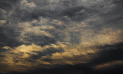 Cloud storm sky dark rain lightning thunder stormy typhoon nature light scene rainy atmosphere...