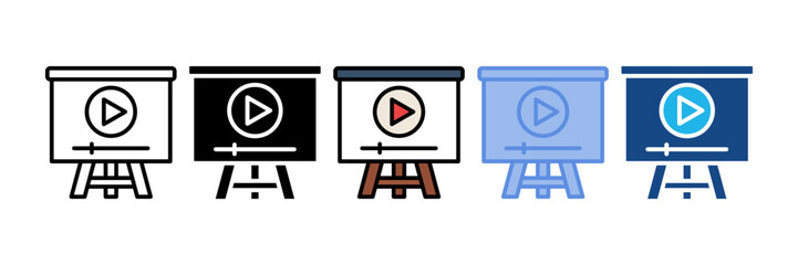 Introduction Video Icon Element For Design