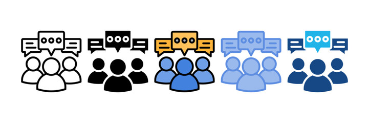 Team Chat Icon Element For Design