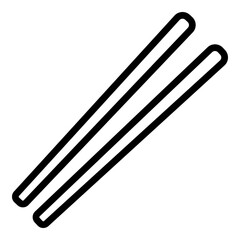 Chopsticks icon. Vector line icon