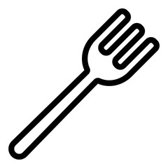 Fork icon. Vector line icon