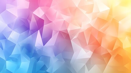 Fototapeta premium Vibrant Polygonal Geometric Background in Gradient hues of blue, pink, and orange
