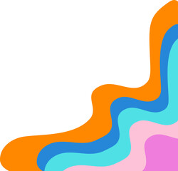 Retro Abstract Corner Border