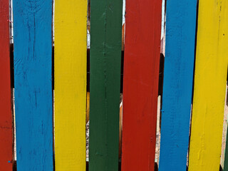 ribbons or strips in different colors