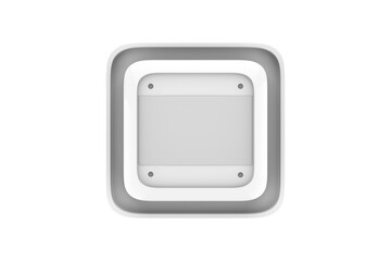 Glossy Plastic Food Container Mockup. 3d illustration 