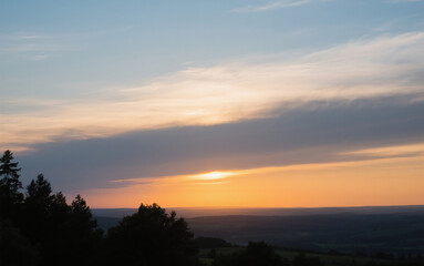 Obraz premium sunset in the mountains