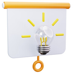 Lightbulb Idea Slide Concept