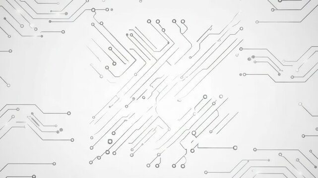 Abstract circuit board design isolated on white background