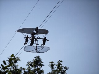 cable car on the sky