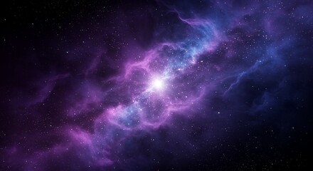 Cosmic Nebula Wonder - Swirling Gas & Stellar Radiance AI-Generated  