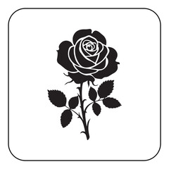 Digital rose art high resolution flower illustration