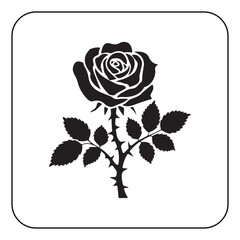 Digital rose art high resolution flower illustration