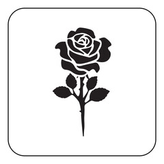 Digital rose art high resolution flower illustration